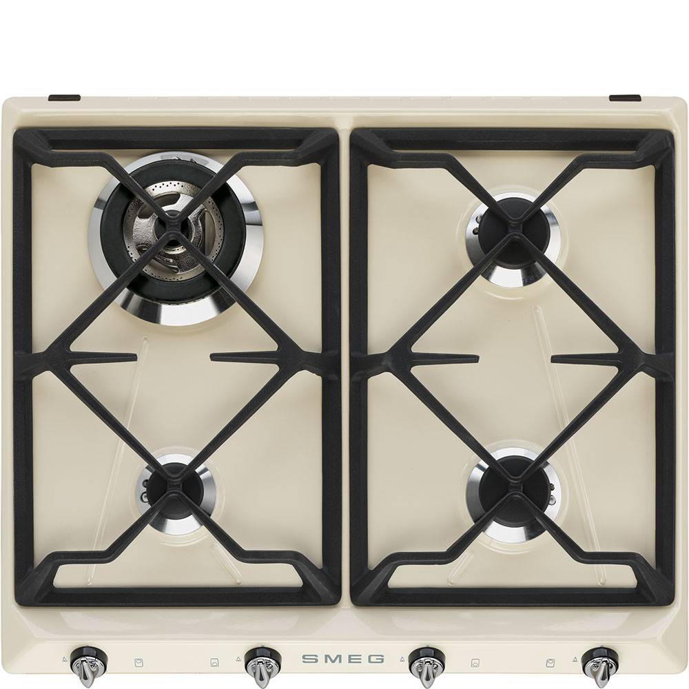 Smeg PM3743D - Table de cuisson mixte induction et gaz - 4 plaques